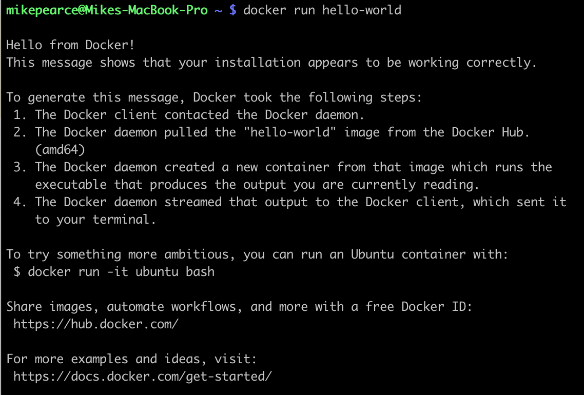 running a docker script