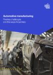 Front cover of Peak's guide on AI for automotive manufacturing