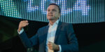 UiPath's Hans Thalbauer on stage at AltitudeX 2024